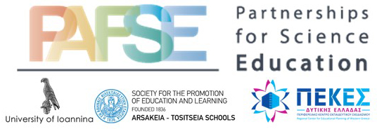 logos: PAFSE, UOI, Arsakeia-Tositseia schools, PEKES