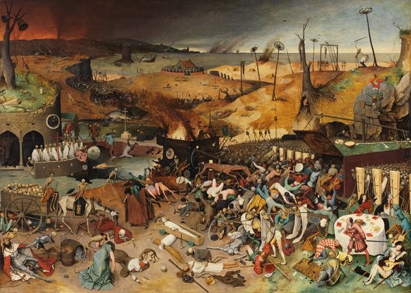 The Triumph of Death", Pieter Bruegel, 1562 (Μuseo del Prado, Madrid).